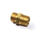 Brass NPT X BSP Double Nipple Hex Adapter Male Connector